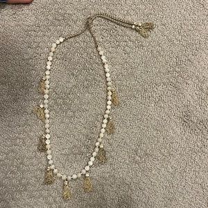 Kendra Scott beaded tassel Pearl necklace